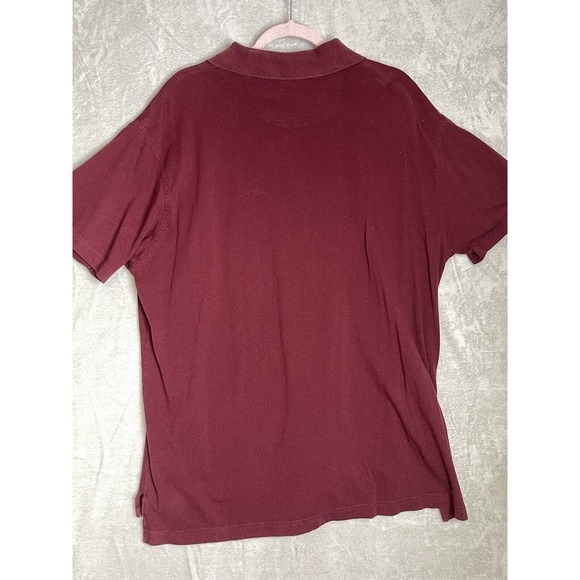 St Johns Bay Mens Cotton Short Sleeve Jersey Polo Collared Shirt Purple Sz XL - Picture 4 of 6